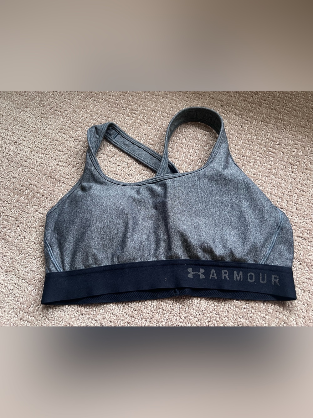Under Armour Heather Gray Sports Bra